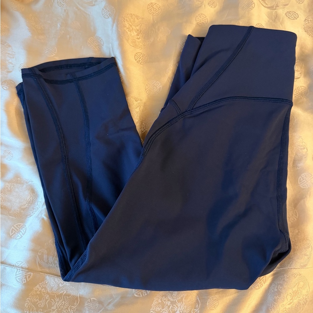 Lululemon - Navy Blue High-Waist Capri Leggings